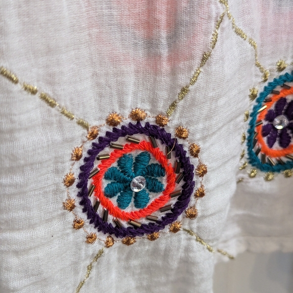 Ruby Yaya Embroidered Tunic Kaftan Dress Size XL - Picture 7 of 10